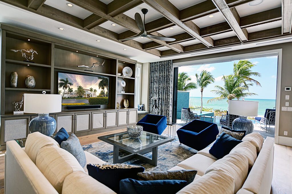Living Room Interior at Seashore